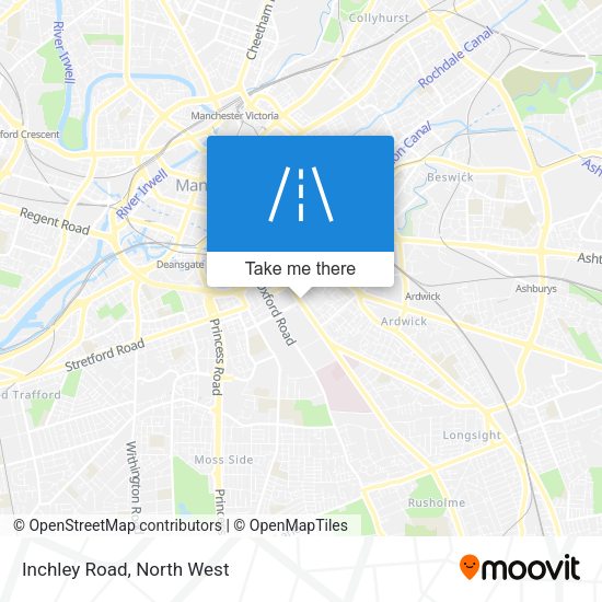 Inchley Road map