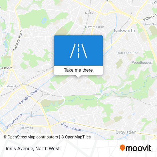 Innis Avenue map