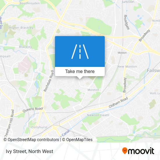 Ivy Street map