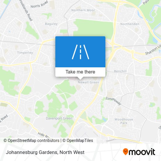 Johannesburg Gardens map