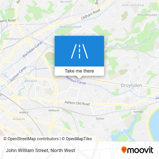 John William Street map