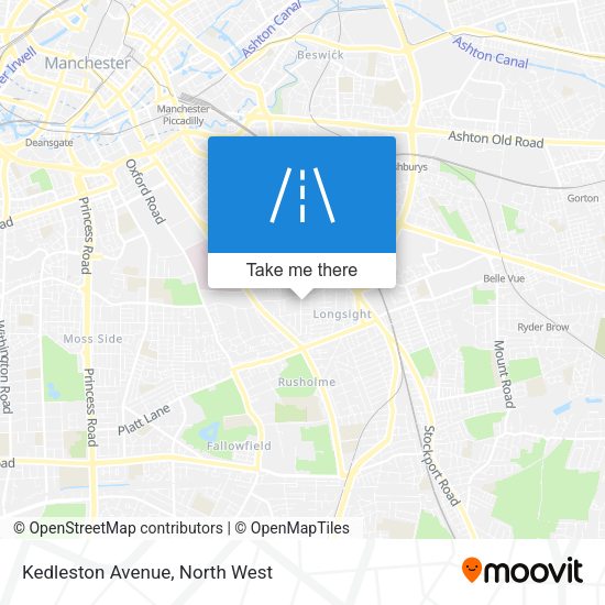 Kedleston Avenue map