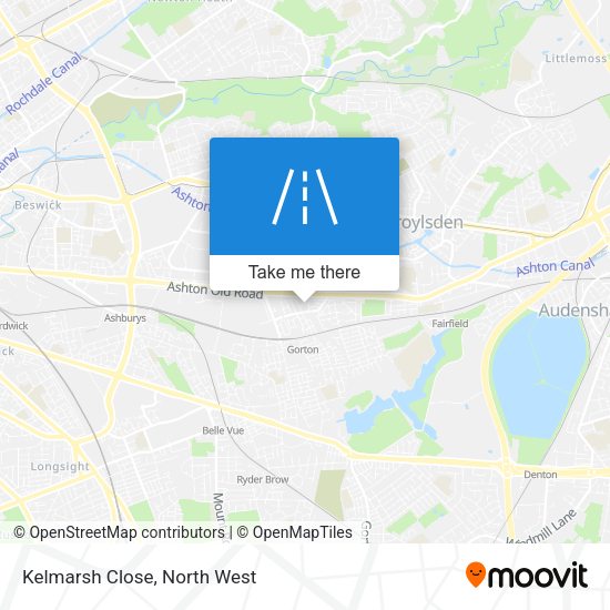 Kelmarsh Close map