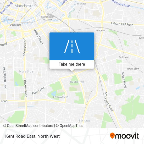Kent Road East map