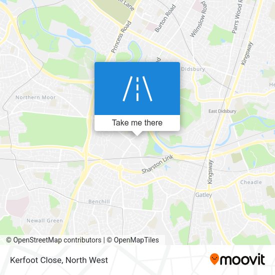 Kerfoot Close map