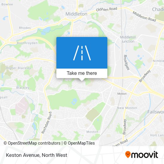 Keston Avenue map