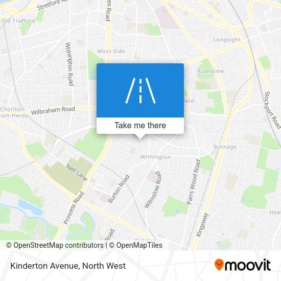 Kinderton Avenue map