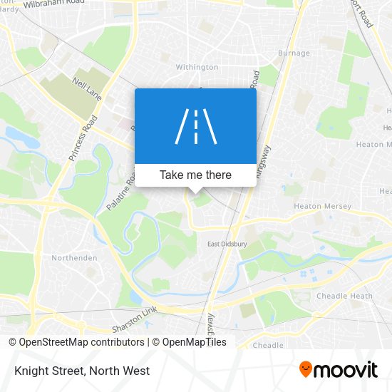 Knight Street map