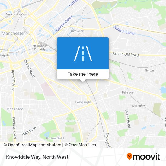 Knowldale Way map