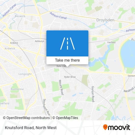 Knutsford Road map