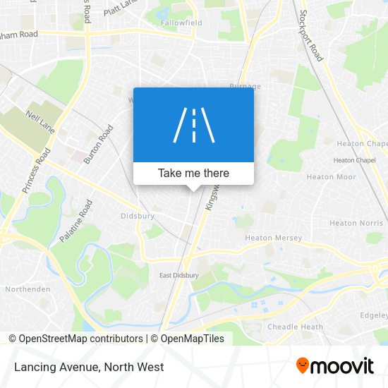 Lancing Avenue map