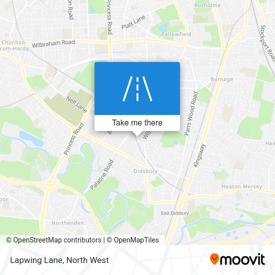 Lapwing Lane map