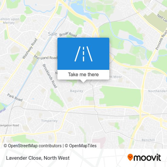 Lavender Close map
