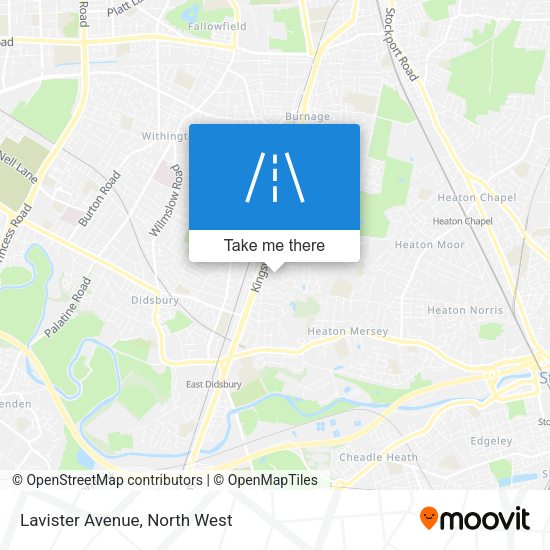Lavister Avenue map