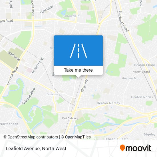 Leafield Avenue map