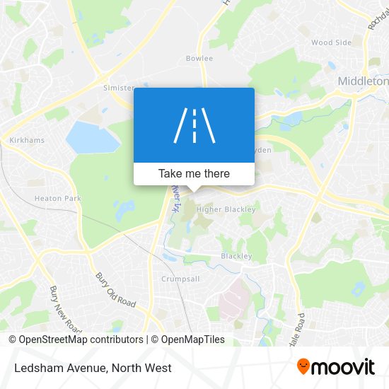 Ledsham Avenue map