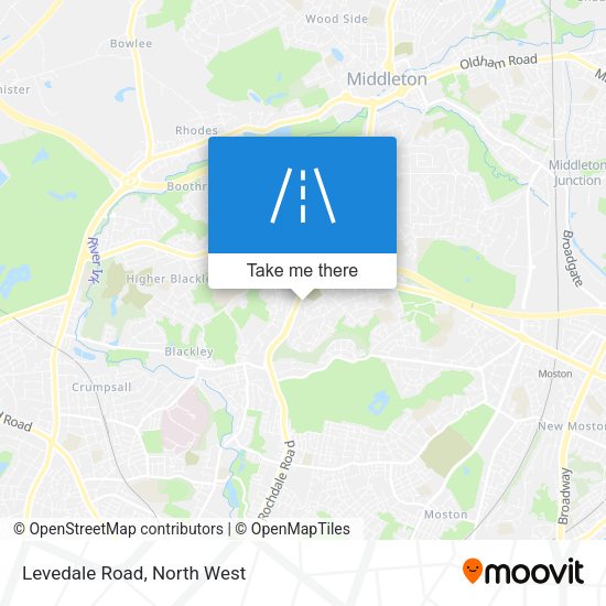 Levedale Road map
