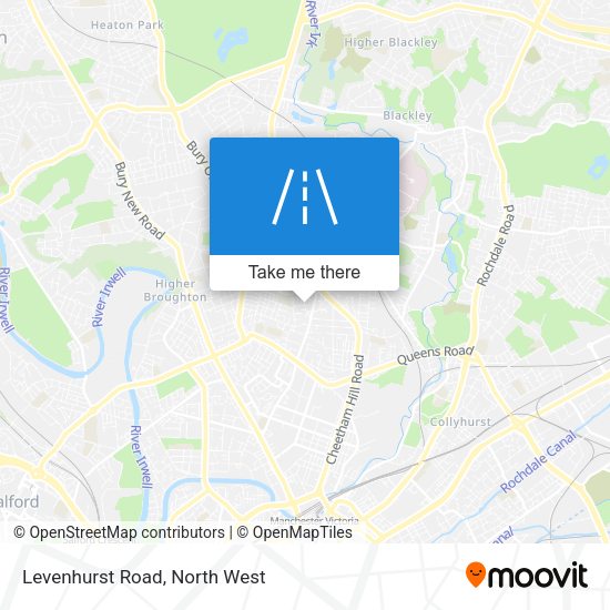 Levenhurst Road map