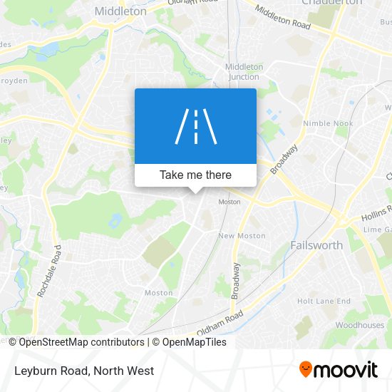 Leyburn Road map