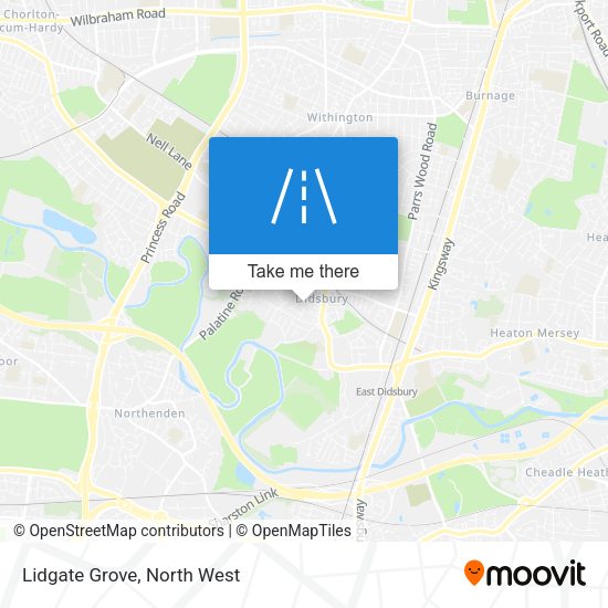 Lidgate Grove map