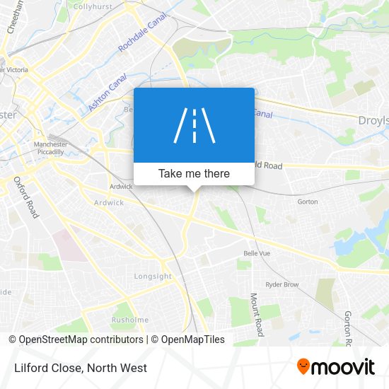 Lilford Close map