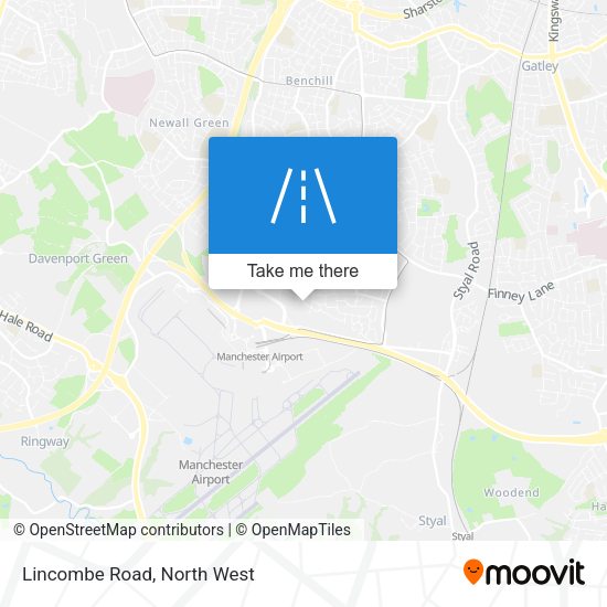 Lincombe Road map