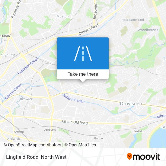 Lingfield Road map