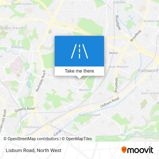 Lisburn Road map