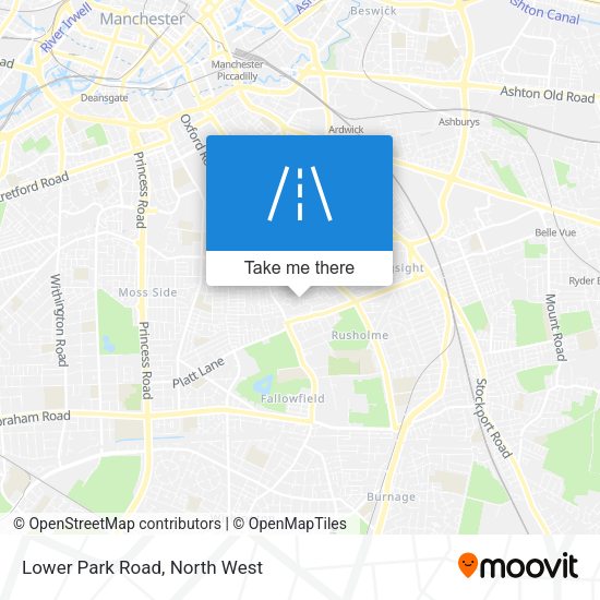 Lower Park Road map