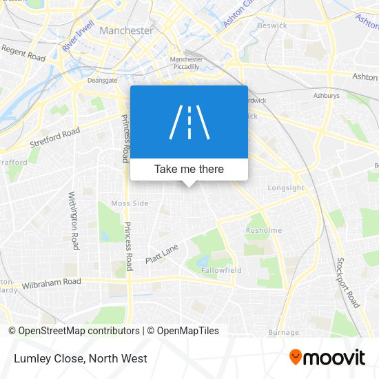 Lumley Close map