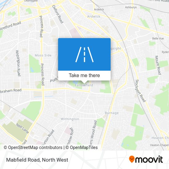 Mabfield Road map