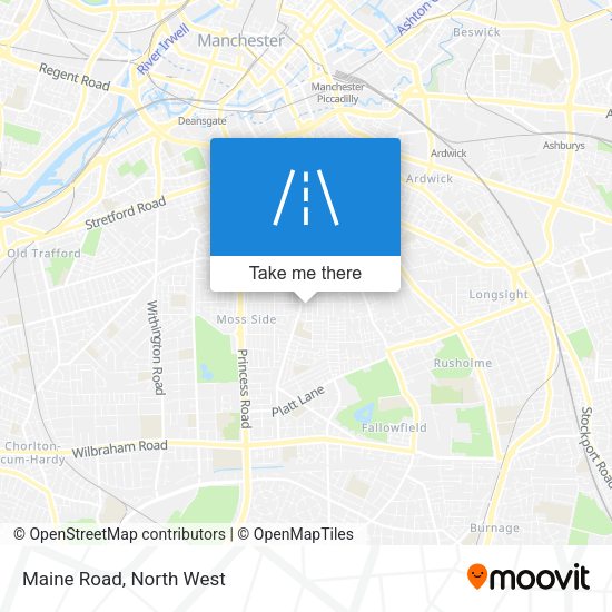 Maine Road Manchester Map How To Get To Maine Road In Manchester By Bus Or Train?