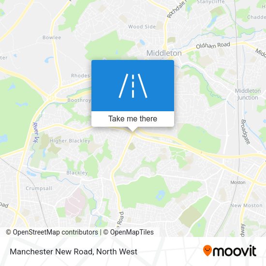 Manchester New Road map