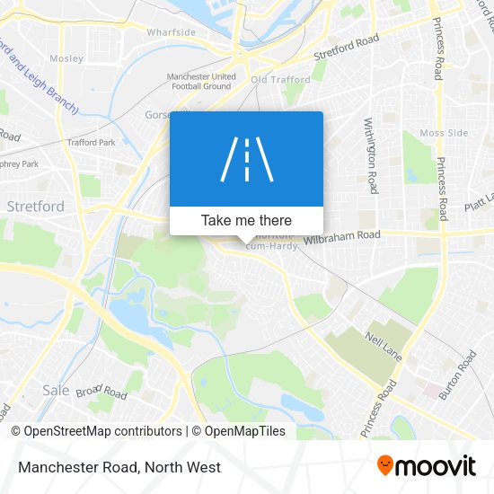 Manchester Road map