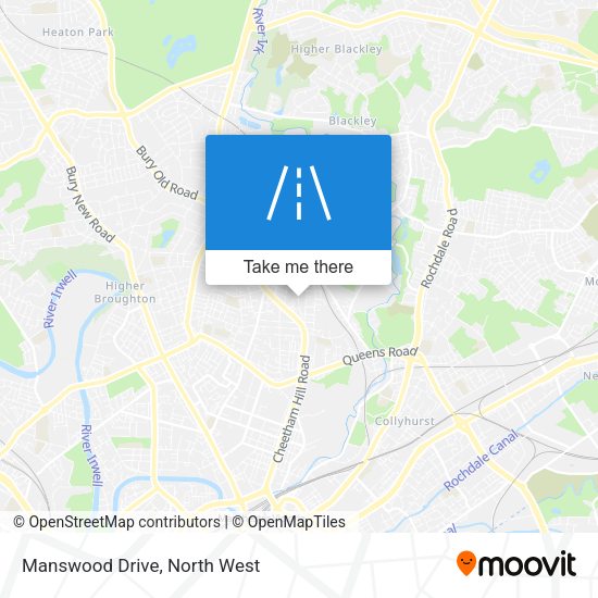 Manswood Drive map