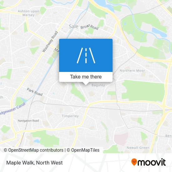 Maple Walk map