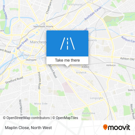 Maplin Close map