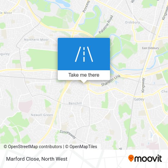 Marford Close map