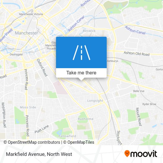 Markfield Avenue map