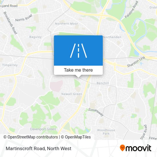 Martinscroft Road map