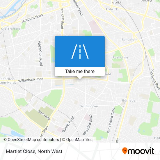 Martlet Close map