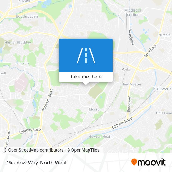 Meadow Way map