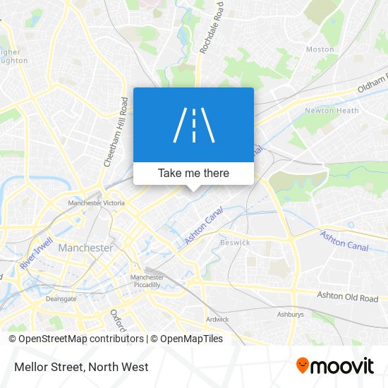 Mellor Street map