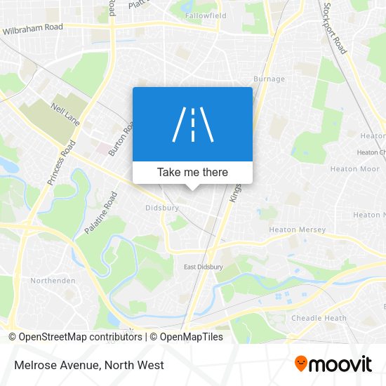 Melrose Avenue map