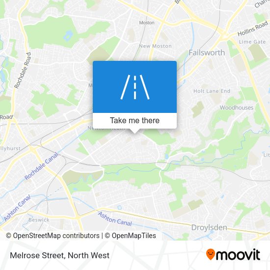 Melrose Street map