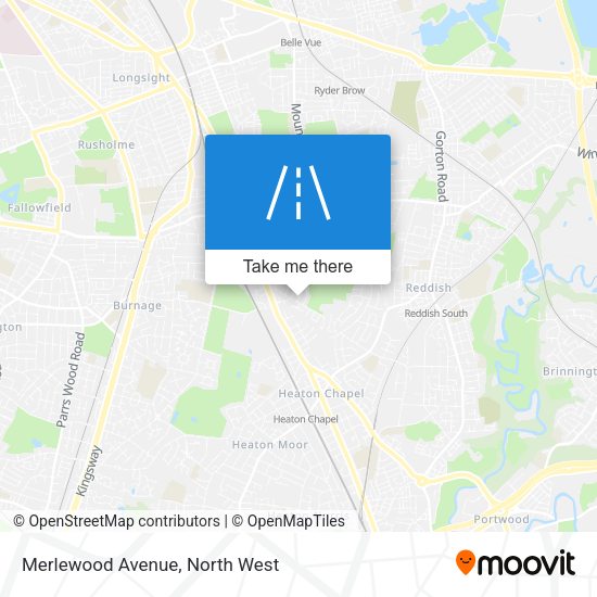 Merlewood Avenue map