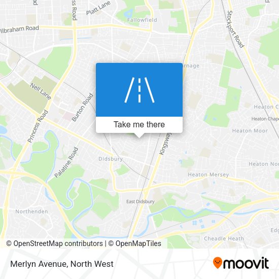 Merlyn Avenue map