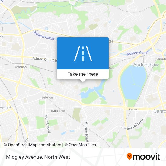 Midgley Avenue map