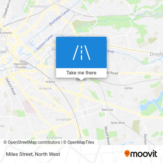 Miles Street map