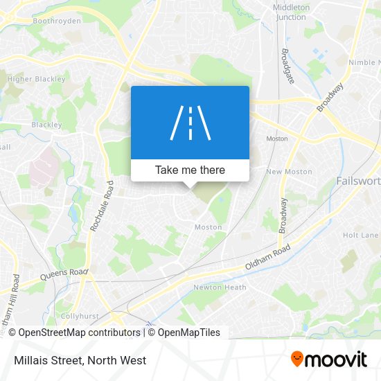 Millais Street map